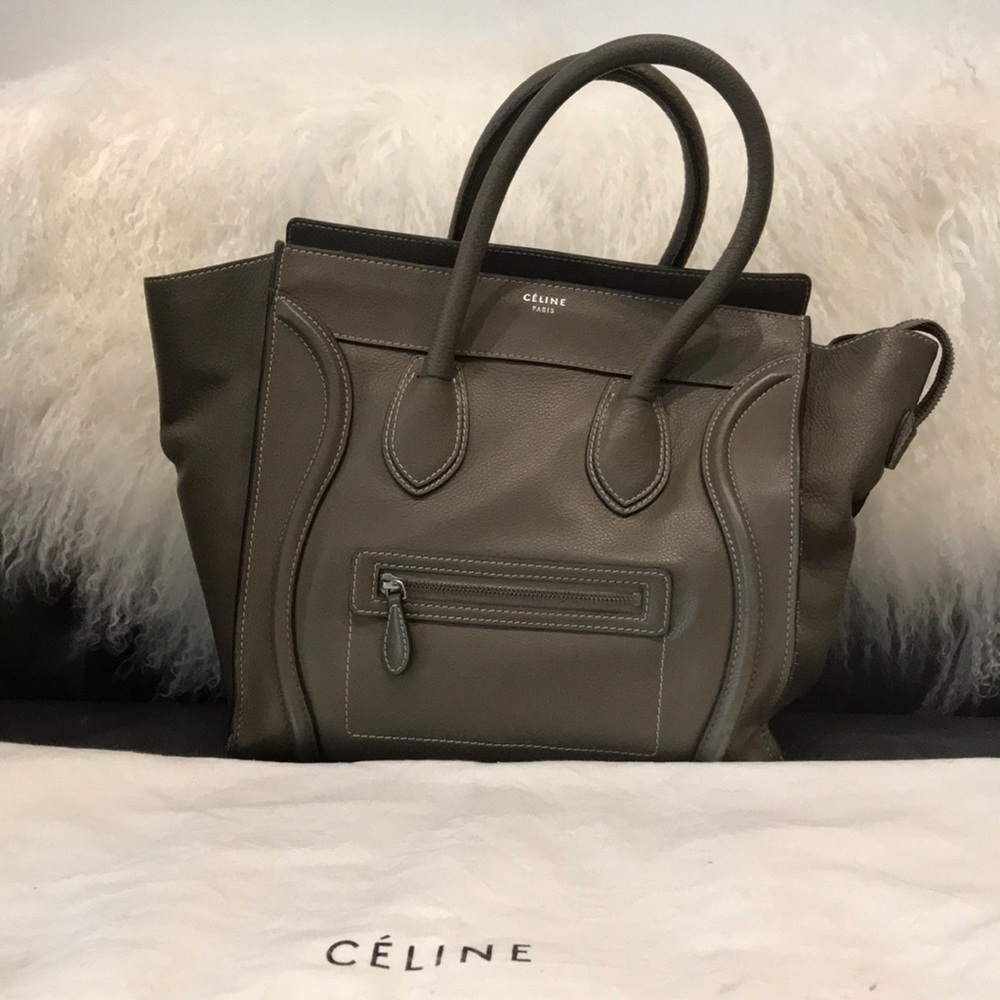 Authentic Celine Mini Luggage Handbag.